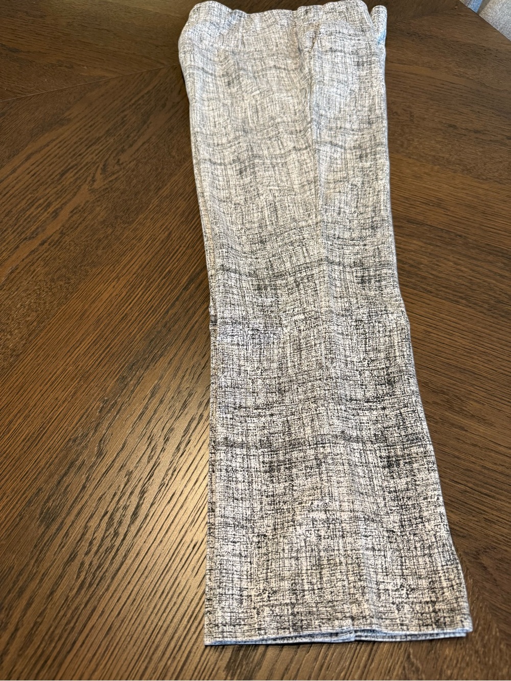 Amanda + Chelsea Black White Crosshatch Dress Pants Size 6P
